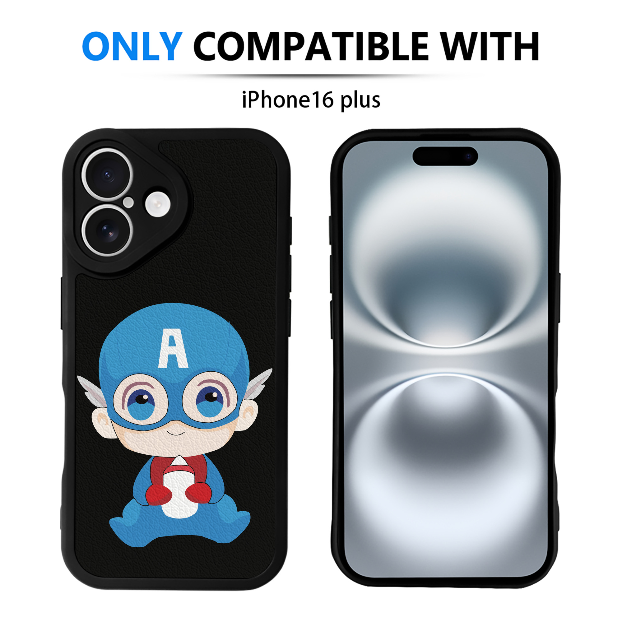 （画像用） アベンジャーズ The Avengers 【iPhone 16シリーズ対応】シリコンスマホケース（レザー調） 材質：シリコン
